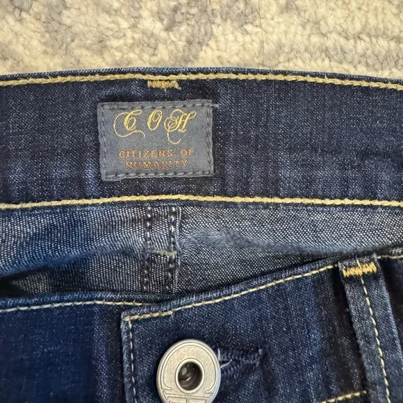 Citizens Of Humanity Dark Blue Kelly Low Rise Jeans - Picture 2 of 15